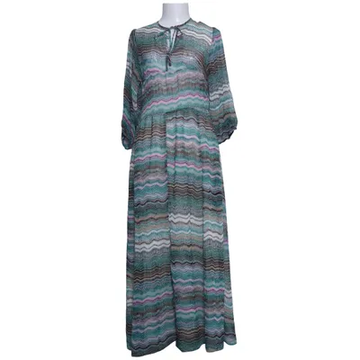 Maxi jurk (Groen, Meerkleurig) van Line of Oslo Polyester