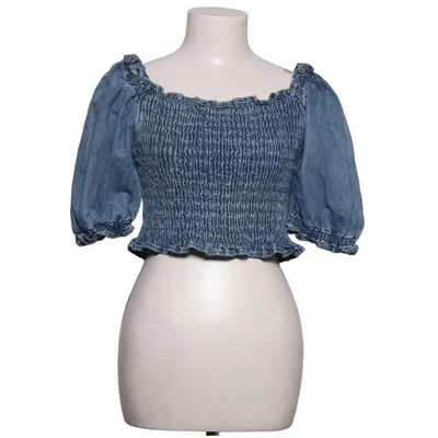 Crop top (Blå) fra Levi Strauss & Co Bomuld, Lyocell