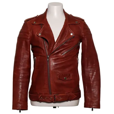 Biker jacket (Brown) from BLK DNM Leather, Polyester