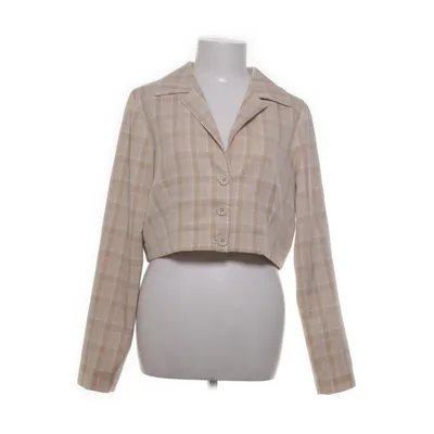 Kavaj (Beige, Vit) från NA-KD Elastan, Polyester