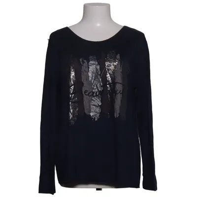 Lange mouwen shirt (Blauw, Meerkleurig) van Moda Angora, Viscose, Wol