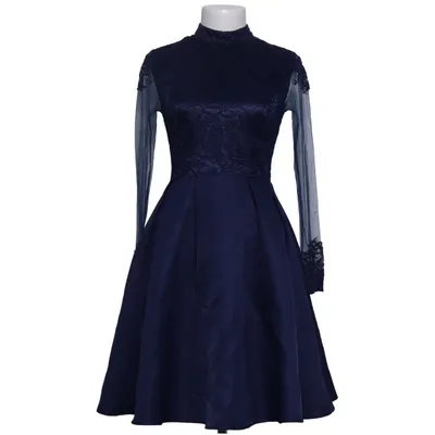 Cocktailkjole (Blå) fra F&P Polyester