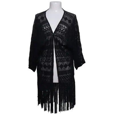 Cardigan (Noir) de H&M Coton, Polyamide