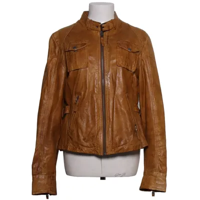 Lederjacke (Braun) von Gipsy Baumwolle, Leder, Polyester