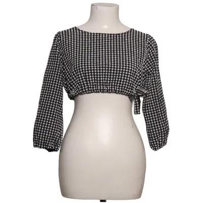 Crop top (Noir, Blanc) de Guess Élasthane, Polyamide, Polyester