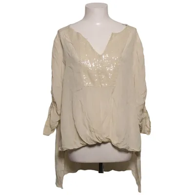 Bluse (Beige) fra MY T Bomuld, Silke