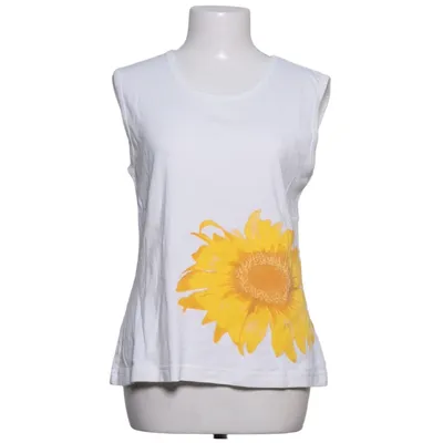 Top (White, Yellow) from Lalique Cotton, Viscose
