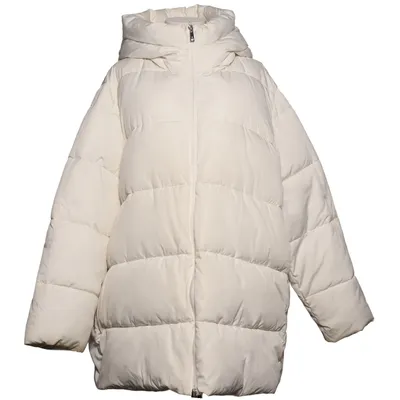 Vinterjakke (Hvid) fra Mango Polyamid, Genanvendt polyester