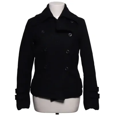 Pea coat (Black) from Dcate Polyester, Viscose, Wool