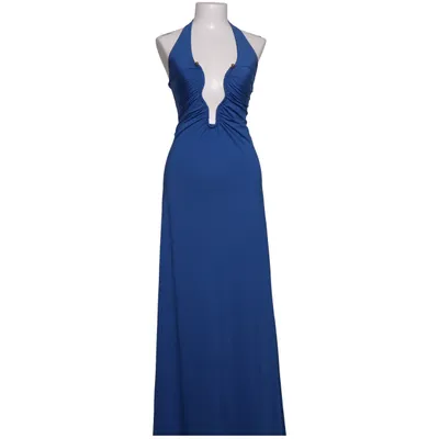 Halterneck dress (Blue) from Showpo Elastane, Polyester