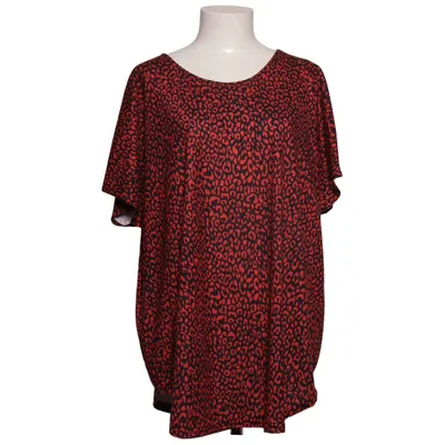 Top (Red, Black) from Plus Size Elastane, Polyester