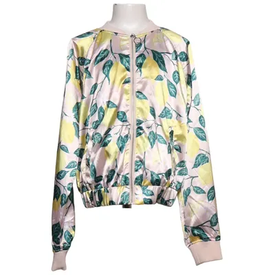 Bomberjacka (Gul, Flerfärgad) från H&M Elastan, Polyester