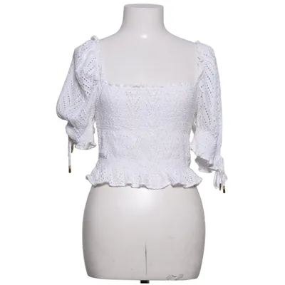 Crop top (Wit) van Studio F Katoen, Viscose