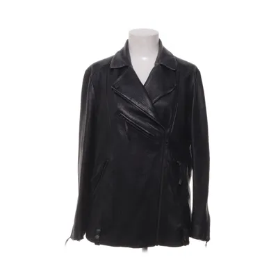 Bikerjack (Zwart) van H&M Trend Leer, Viscose