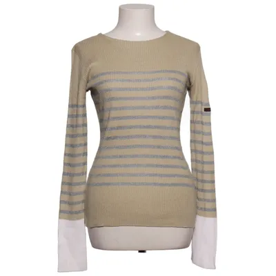 Sweater (Beige, Gray, White) from Cop Copine Acrylic, Cotton, Viscose