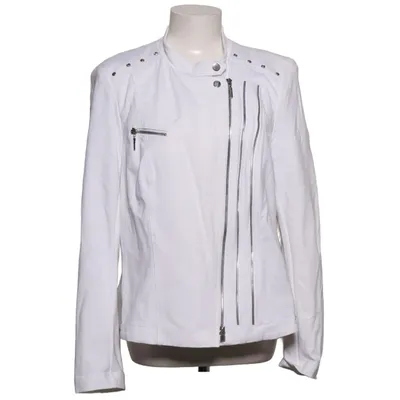 Jacket (White) from Airfield Elastane, Polyamide, Viscose