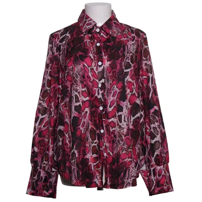 Blouse (Pink, Black, Multicolored) from Shein Elastane, Polyester