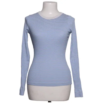 Lange mouwen shirt (Blauw, Wit) van H&M Katoen, Elastaan