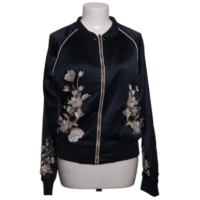 Bomberjacka (Blå, Flerfärgad) från Equestrian Collection Gina Tricot Elastan, Polyester