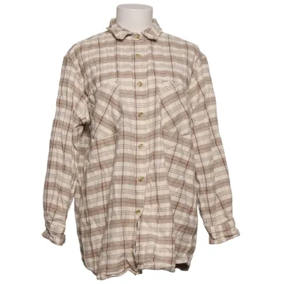 Flannel shirt (Beige, White) from Maria Bellesi Cotton