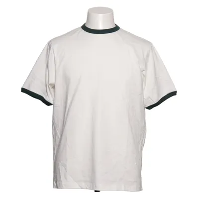 T-shirt (Vit, Grön) från Pull & Bear Bomull, Elastan
