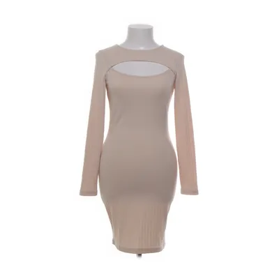 Kjole (Beige) fra Bik Bok Elastan, Polyester, Viscose