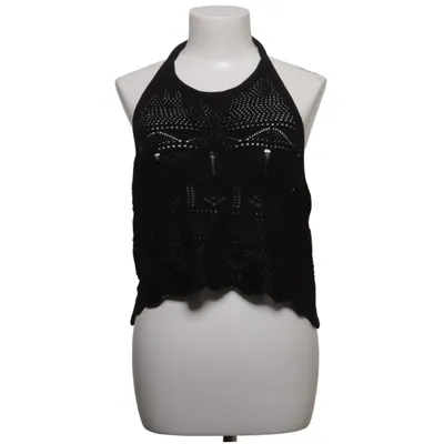 Halterneck top (Sort) fra Disturbia Akryl, Bomuld