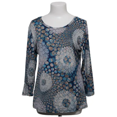 Long sleeve T-shirt (Blue, Beige, Multicolored) from Wearhouse Elastane, Polyester