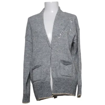 Cardigan (Gray, Gold) from Yippie Hippie Acrylic, Metallic fiber, Mohair, Polyamide, Viscose, Wool