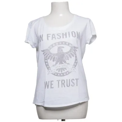 T-shirt (Vit) från Abercrombie & Fitch Bomull, Polyester