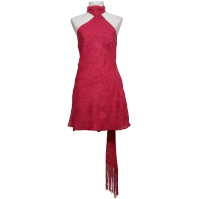 Halterneck-kjole (Pink) fra F&P Polyester