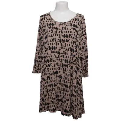 Dress (Beige, Black) from Evans Elastane, Viscose