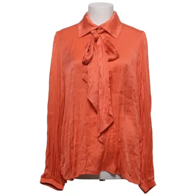 Blouse lavallière (Orange) de Dea Kudibal Élasthane, Soie