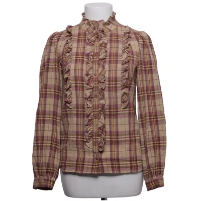 Bluse (Lilla, Beige) fra Sézane Linned, Polyamid, Uld