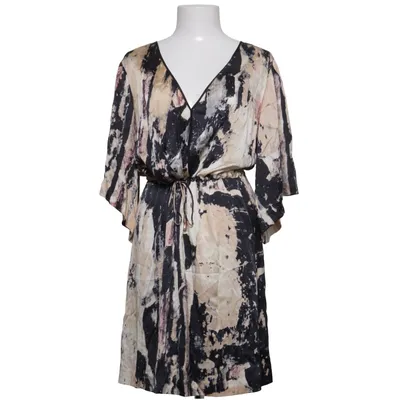 Robe (Beige, Noir, Multicolore) de Demoy Élasthane, Soie