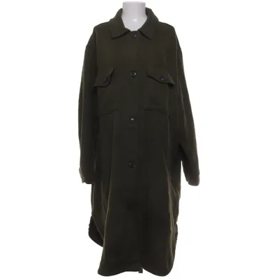 Frakke (Grøn) fra Lindex Akryl, Polyamid, Polyester, Viscose, Uld
