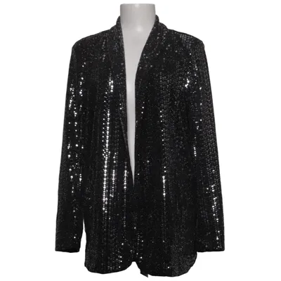 Blazer (Zwart, Zilver) van Pieces Elastaan, Metallvezel, Polyamide