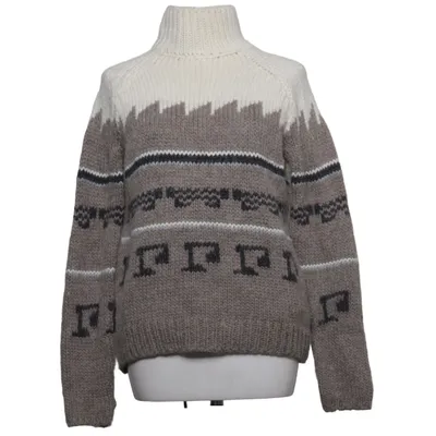 Turtleneck (Grå, Hvid) fra Zara Knit Akryl, Alpacauld, Viscose