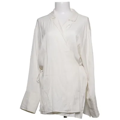 Wikkelblouse (Wit) van Lindex Polyester, Viscose