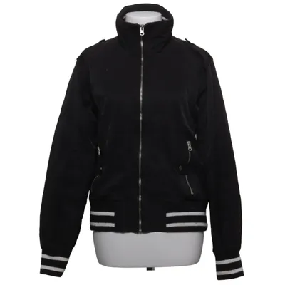 Bomber jacket (Black, White) from CRW Classic Riding Wear Cotton, Polyamide