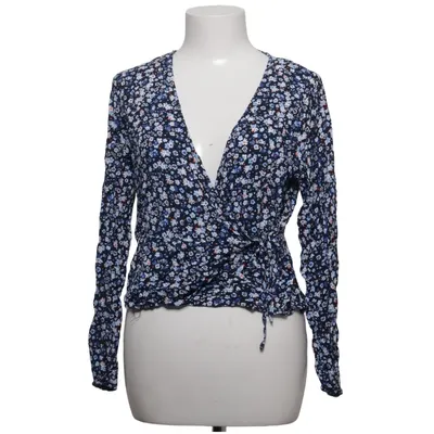 Wrap blouse (Blue, Multicolored) from Jean Pascale Viscose