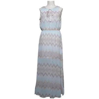 Maxi jurk (Blauw, Meerkleurig) van Jean Pascale Katoen, Polyester