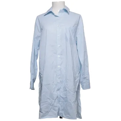 Robe chemise (Bleu, Blanc) de By Swan Coton, Élasthane