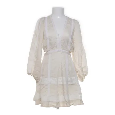 Strandklänning (Beige, Vit) från Sandro Bomull, Linne, Lyocell, Polyamid, Viskos