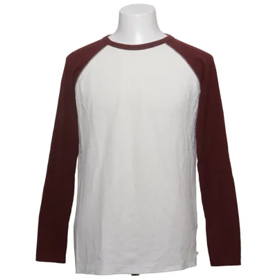 Baseball T-shirt (White, Red) from Vailent Pure Cotton, Polyester