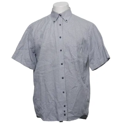 Chemise à manches courtes (Bleu, Blanc) de Oscar of Sweden Coton