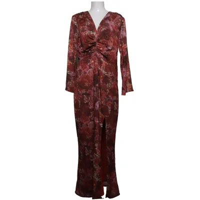 Robe longue (Rouge, Multicolore) de Adoore Élasthane, Polyester