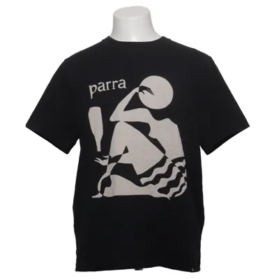 T-shirt (Black, Beige) from Parra Cotton