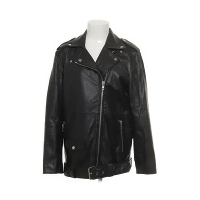 Bikerjack (Zwart) van Deadwood Leer, Polyester
