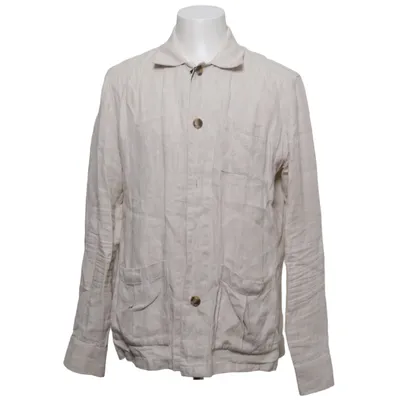 Skjortejakke (Beige) fra John Henric Linned